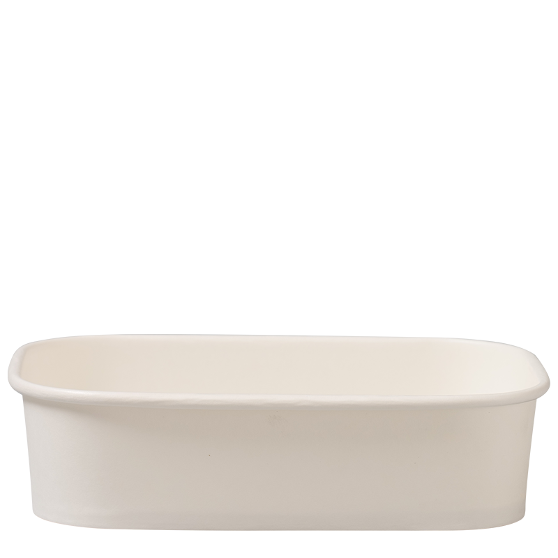 Prostokątna miska papierowa